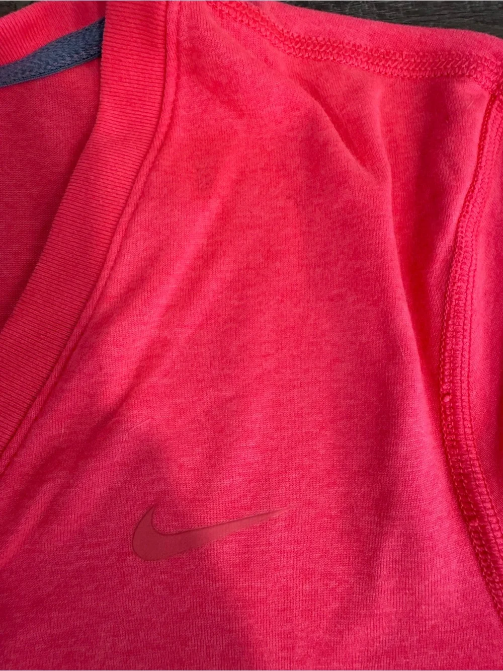 Nike Women's V-Neck Short Sleeve Tee in Bright Pink